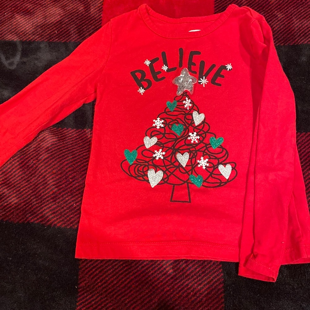 Girls long sleeve Christmas shirt